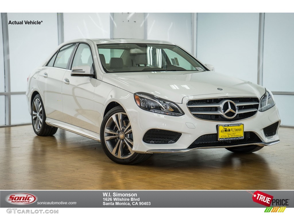 2016 E 350 Sedan - Polar White / Black photo #1