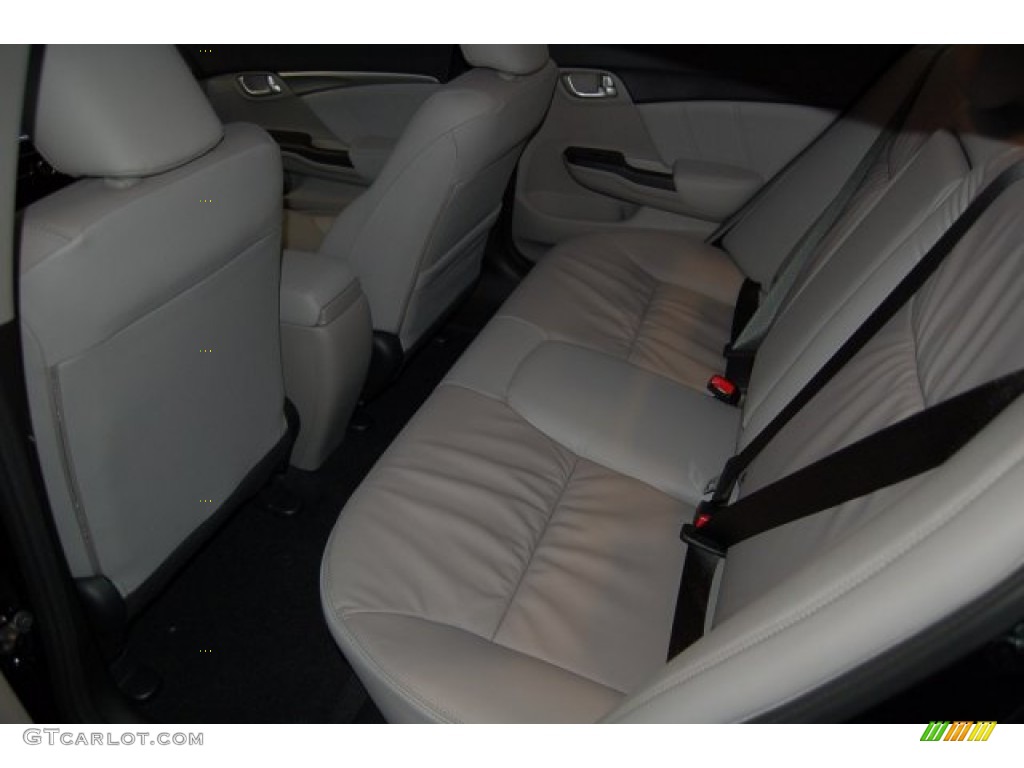 2015 Civic EX-L Sedan - Crystal Black Pearl / Gray photo #22