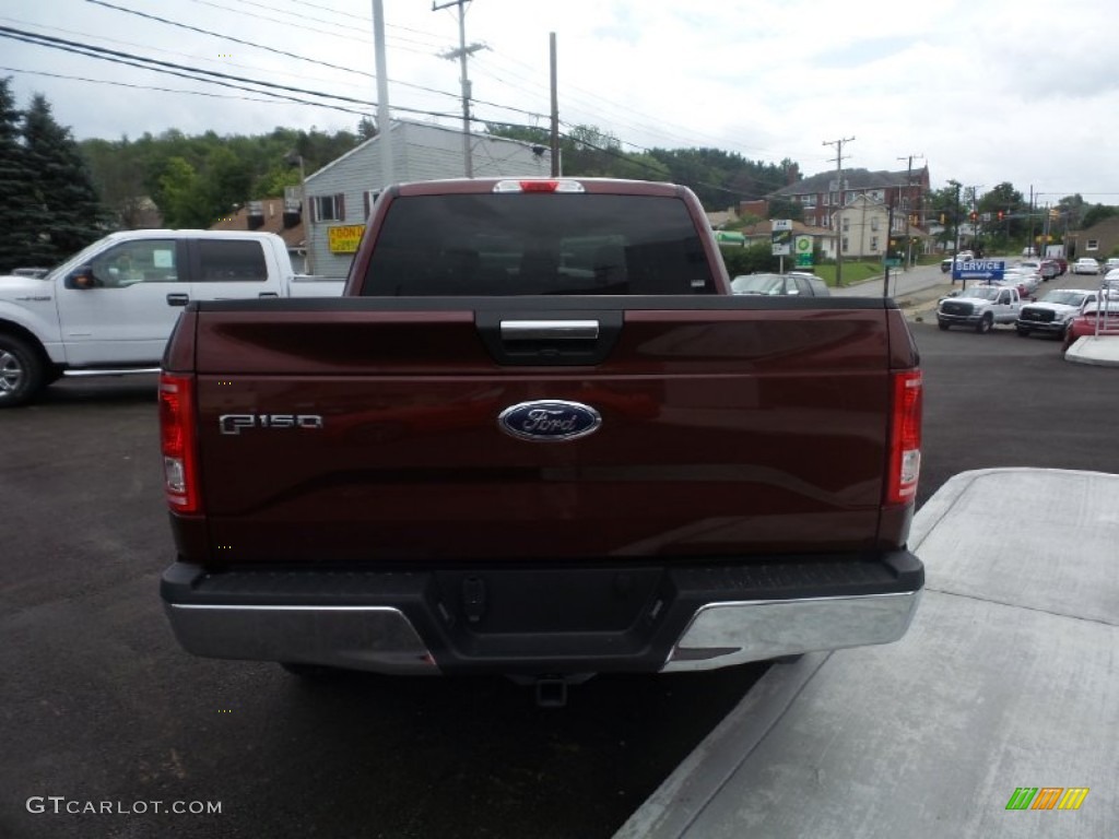 2015 F150 XLT SuperCrew 4x4 - Bronze Fire Metallic / Medium Light Camel photo #4