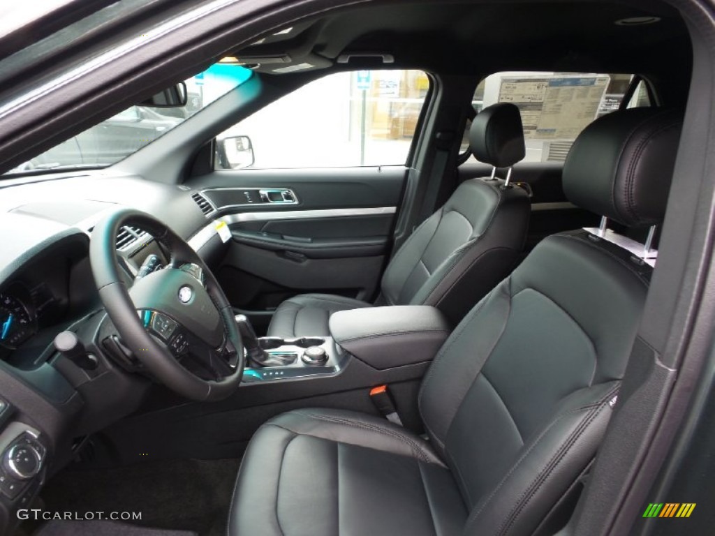 Ebony Black Interior 2016 Ford Explorer XLT 4WD Photo #105507541