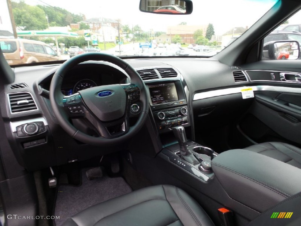 Ebony Black Interior 2016 Ford Explorer XLT 4WD Photo #105507568