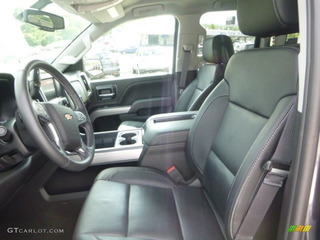 2015 Silverado 1500 LTZ Z71 Double Cab 4x4 - Slate Gray Metallic / Jet Black photo #12