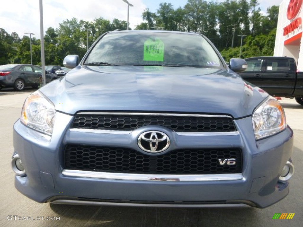 2011 RAV4 V6 Limited 4WD - Pacific Blue Metallic / Ash photo #9