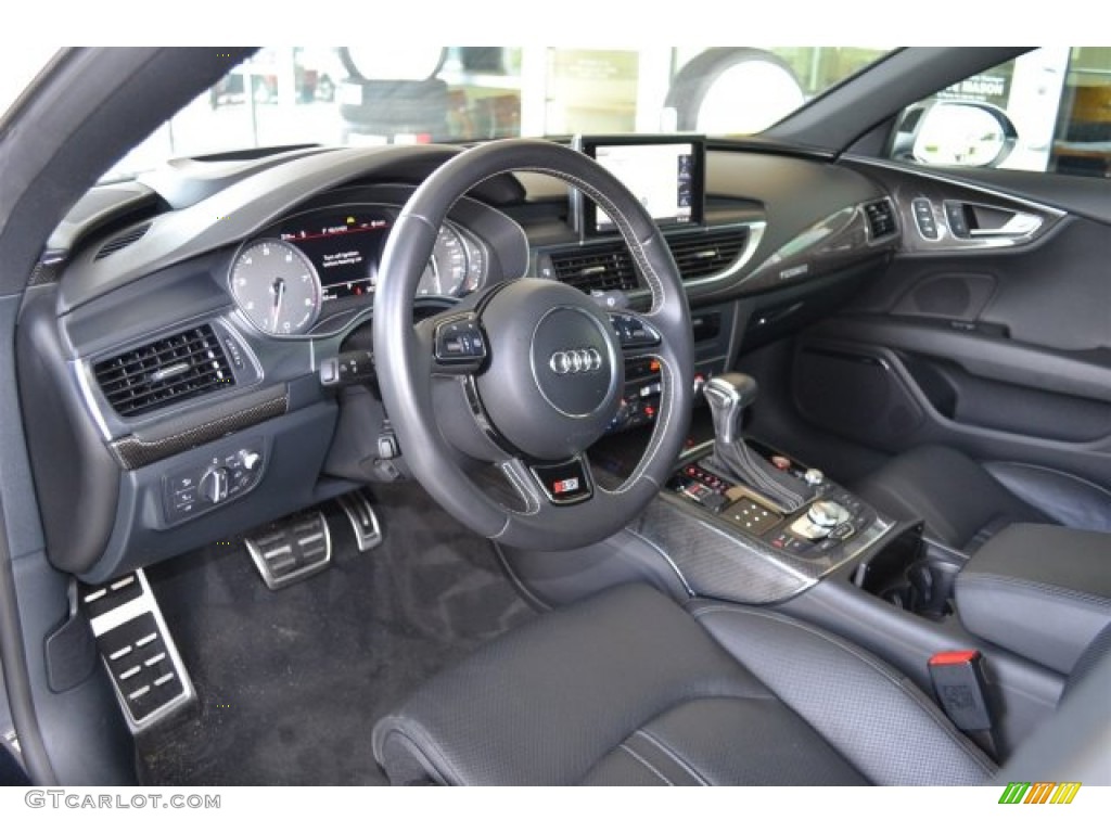 Black Valcona Leather with Comfort Seating Interior 2013 Audi S7 4.0 TFSI quattro Photo #105508924
