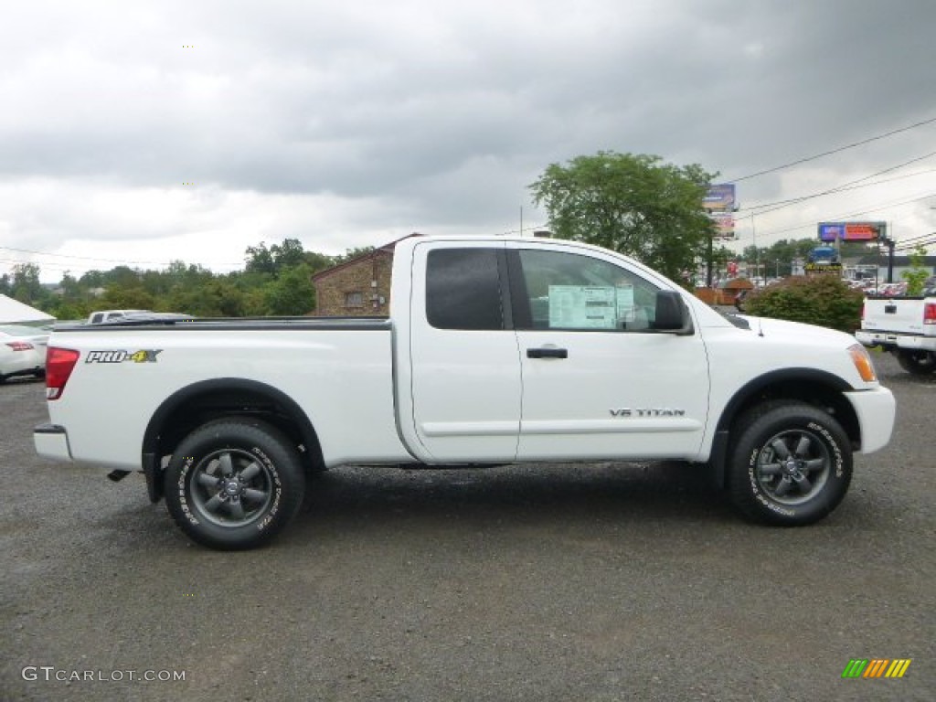Glacier White 2015 Nissan Titan PRO-4X King Cab 4x4 Exterior Photo #105512973