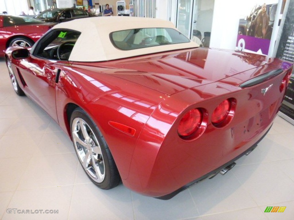 2010 Corvette Convertible - Crystal Red Metallic / Cashmere photo #2