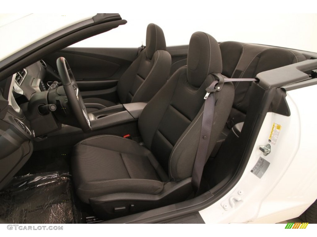 Black Interior 2015 Chevrolet Camaro LT Convertible Photo #105515400