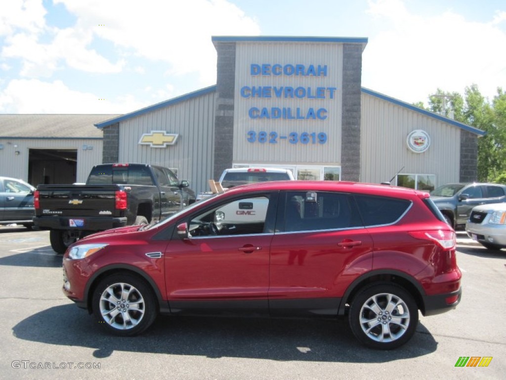 2013 Escape SEL 1.6L EcoBoost - Ruby Red Metallic / Charcoal Black photo #1