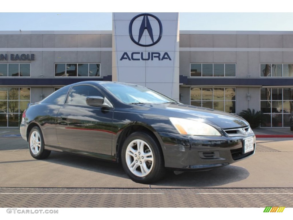 2006 Accord EX Coupe - Nighthawk Black Pearl / Gray photo #1