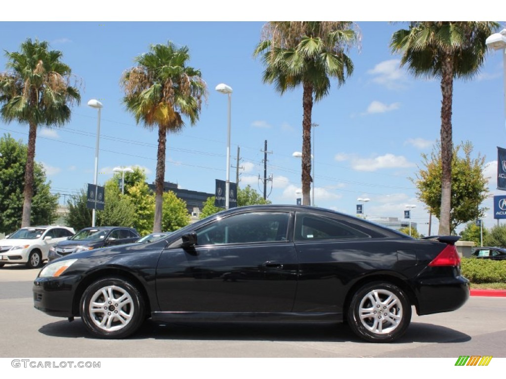 2006 Accord EX Coupe - Nighthawk Black Pearl / Gray photo #3