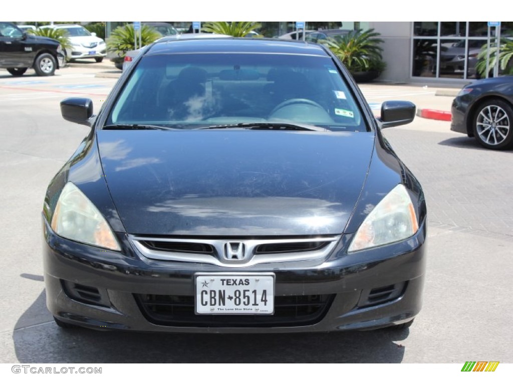 2006 Accord EX Coupe - Nighthawk Black Pearl / Gray photo #7