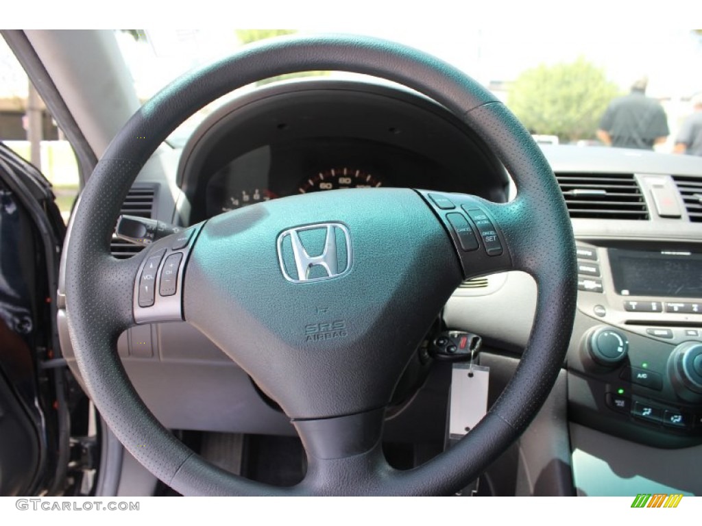 2006 Accord EX Coupe - Nighthawk Black Pearl / Gray photo #9