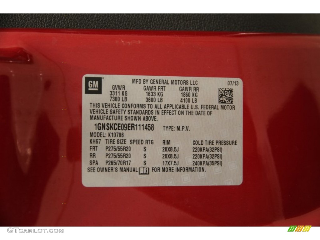 2014 Tahoe LTZ 4x4 - Crystal Red Tintcoat / Ebony photo #15