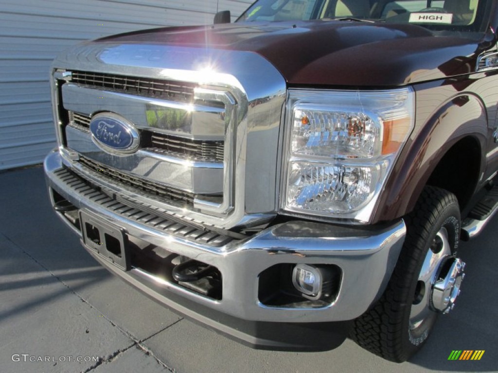 2016 F350 Super Duty Lariat Crew Cab 4x4 DRW - Bronze Fire Metallic / Adobe photo #10