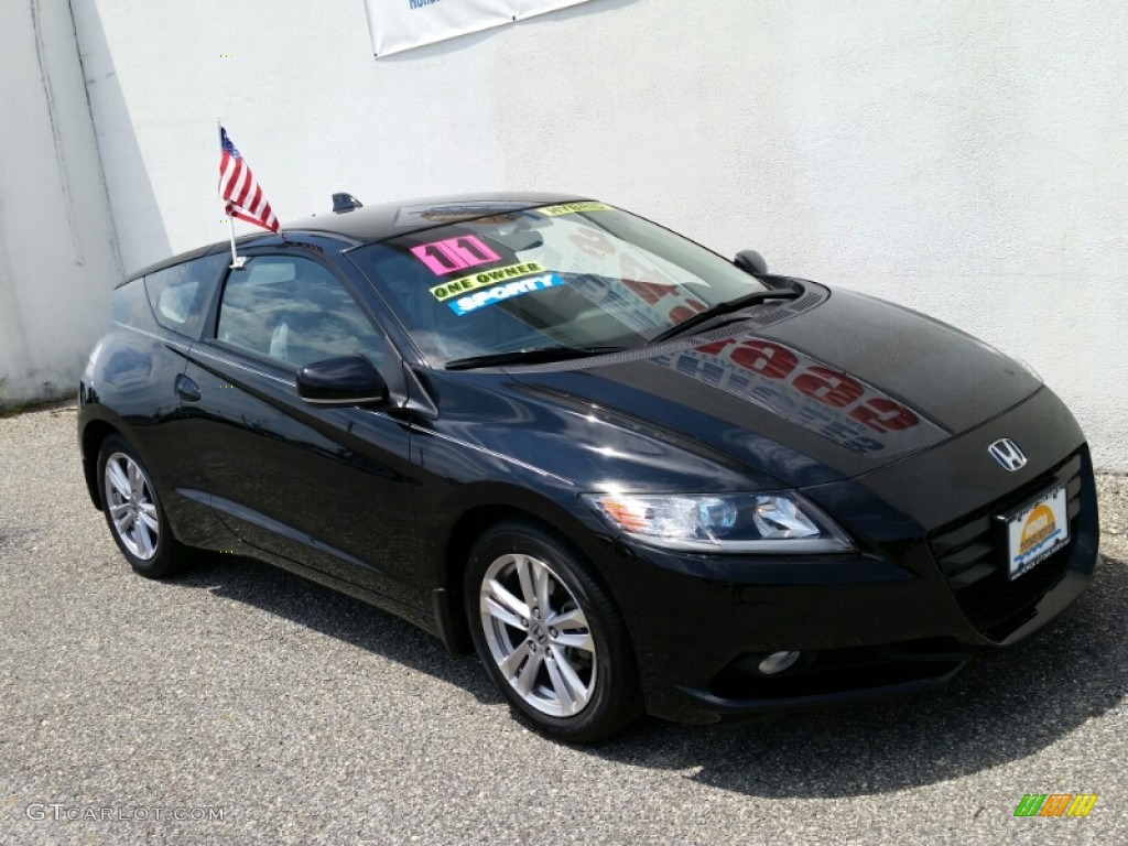 2011 CR-Z EX Sport Hybrid - Crystal Black Pearl / Gray Fabric photo #8