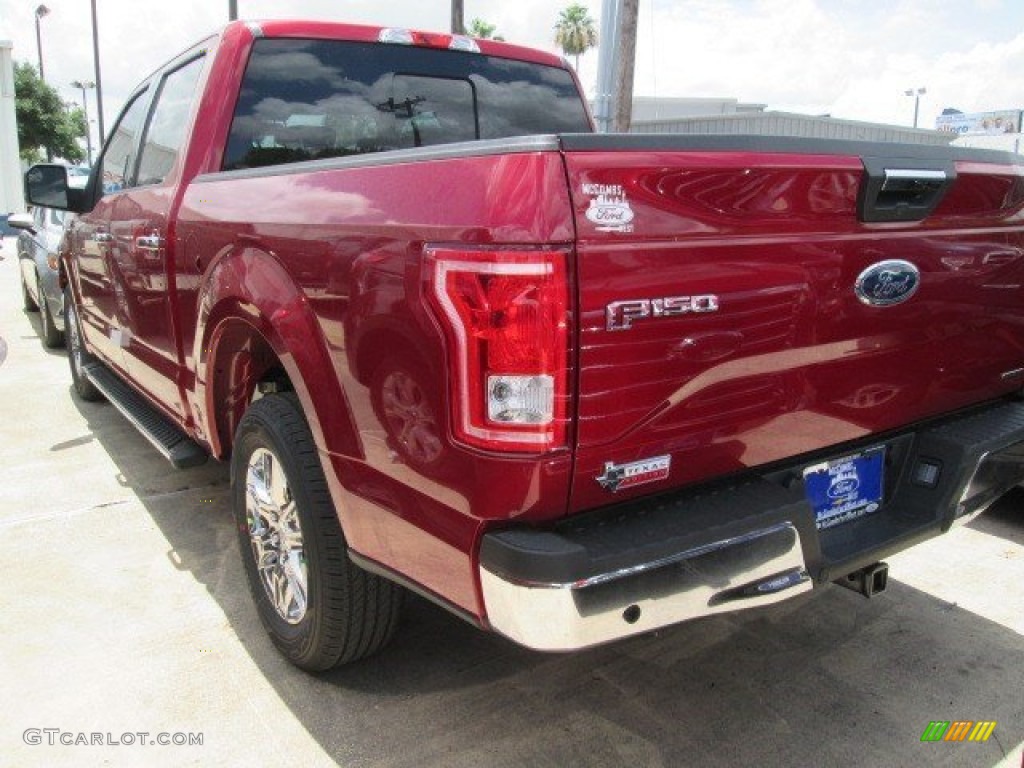 2015 F150 XLT SuperCrew - Ruby Red Metallic / Medium Earth Gray photo #12