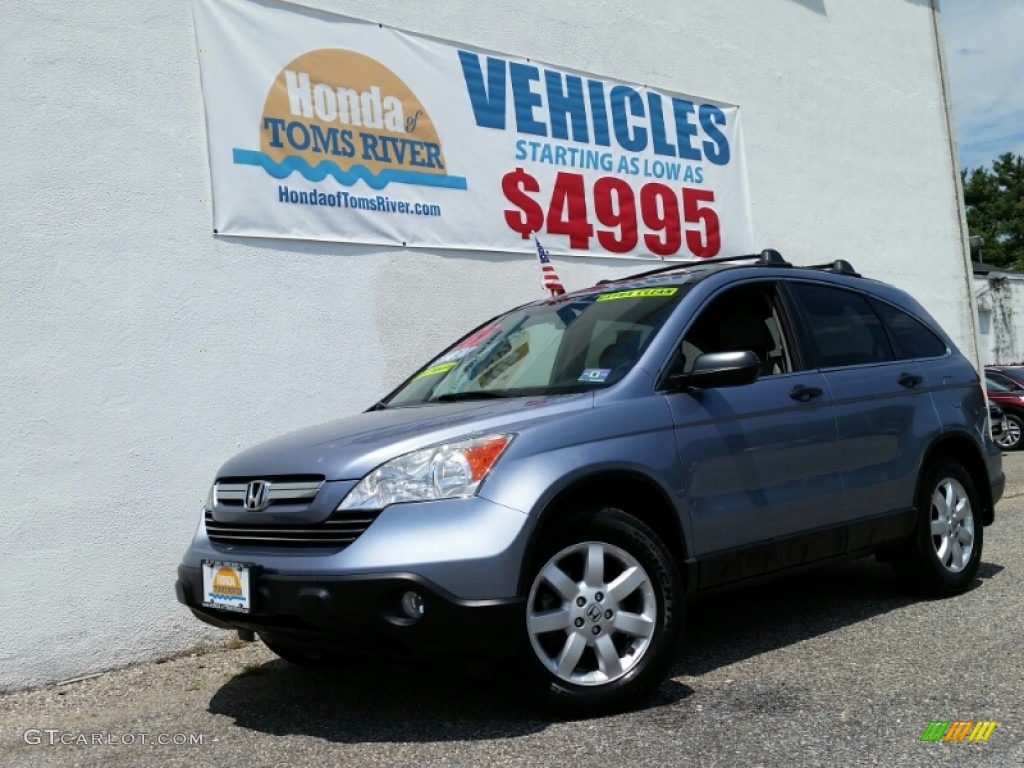 2009 CR-V EX 4WD - Glacier Blue Metallic / Gray photo #1