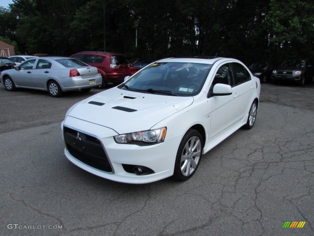 Wicked White Metallic 2013 Mitsubishi Lancer RALLIART AWC Exterior Photo #105523721