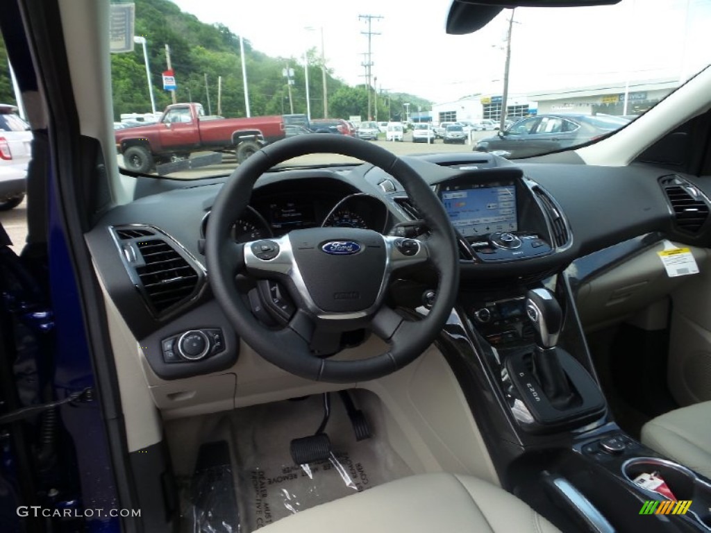 2016 Ford Escape Titanium 4WD Medium Light Stone Dashboard Photo #105523943