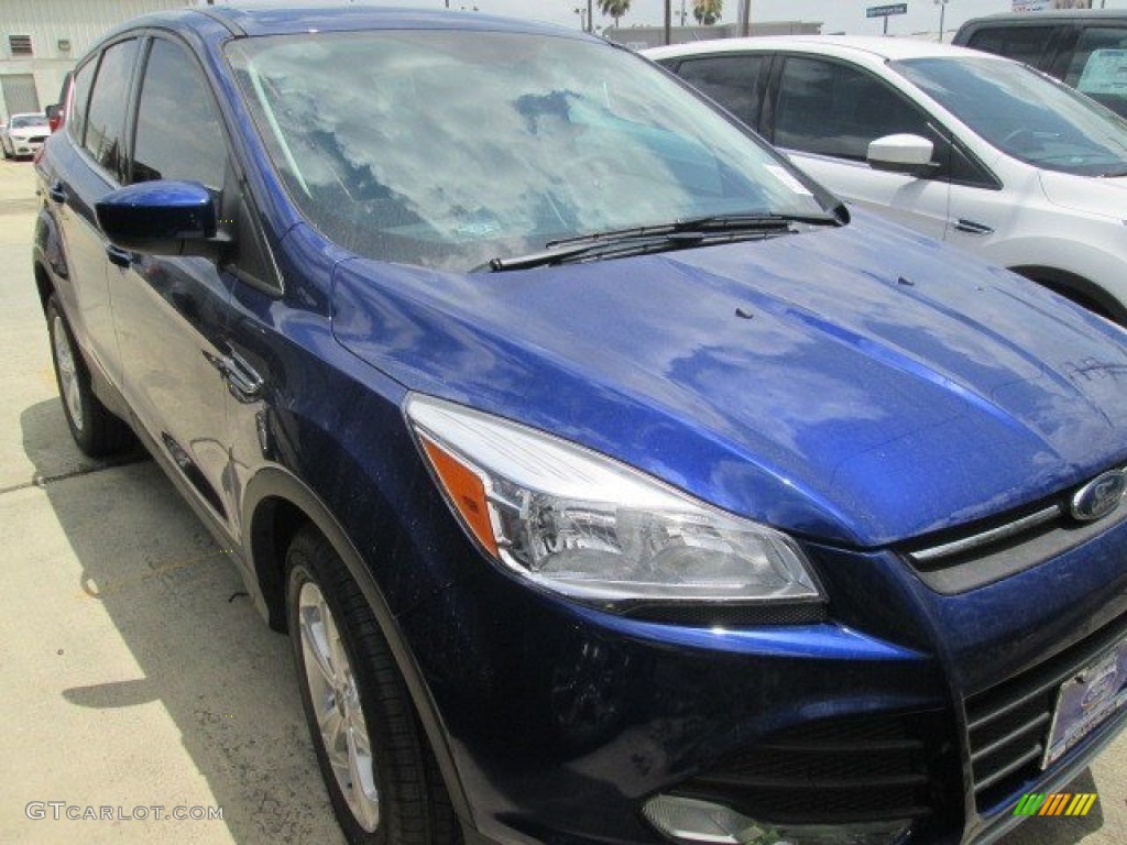 2015 Escape SE - Deep Impact Blue Metallic / Charcoal Black photo #13