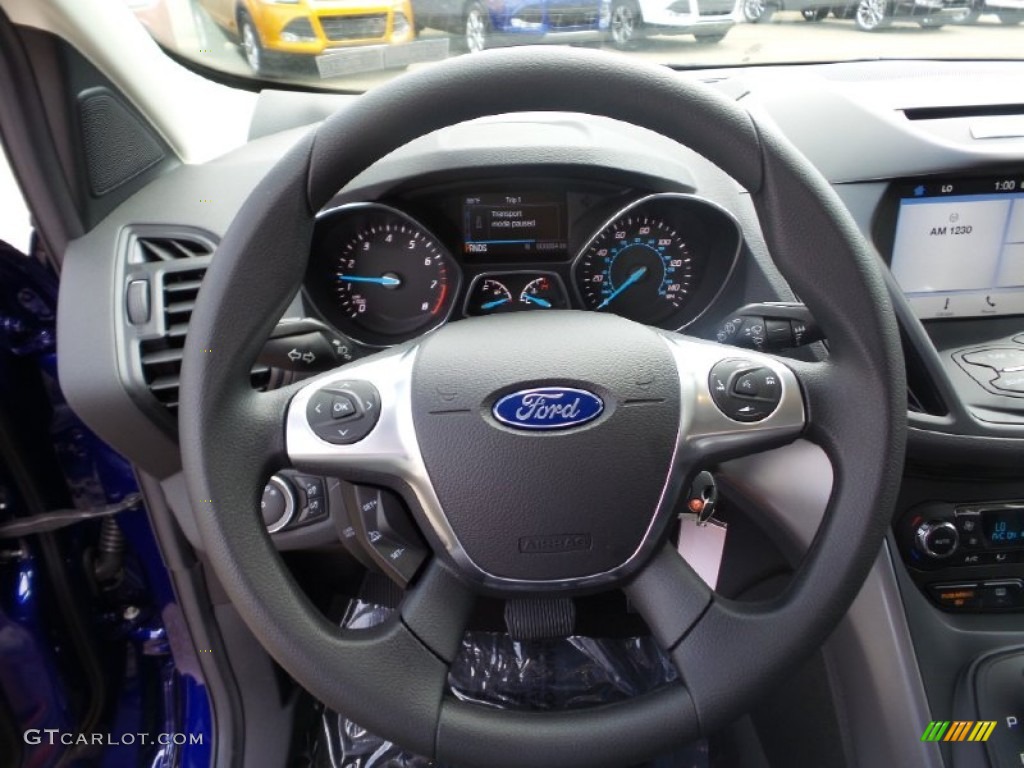 2016 Ford Escape SE 4WD Charcoal Black Steering Wheel Photo #105525233