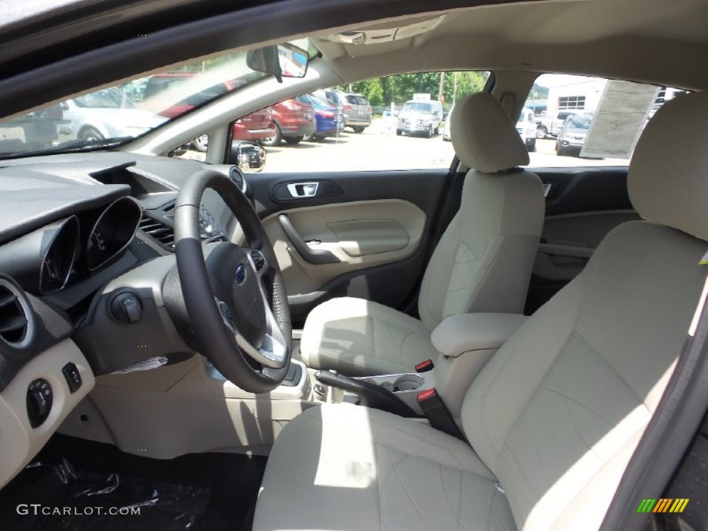 2015 Fiesta SE Sedan - Magnetic Metallic / Medium Light Stone photo #11