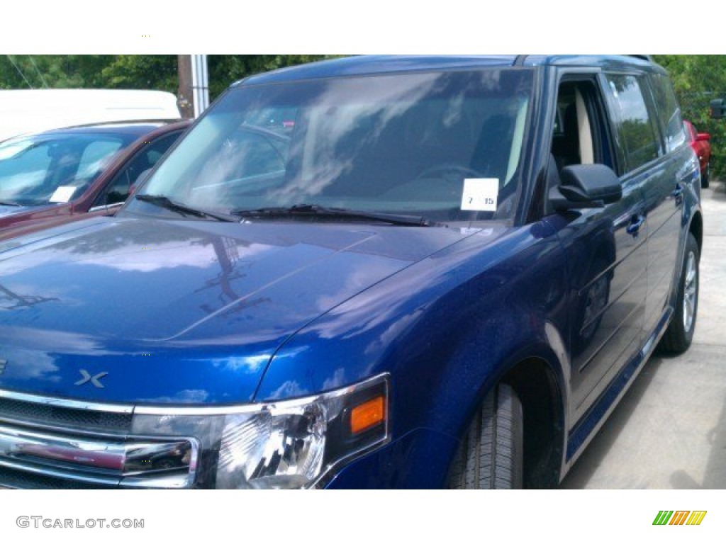 2015 Flex SE - Deep Impact Blue Metallic / Charcoal Black photo #6