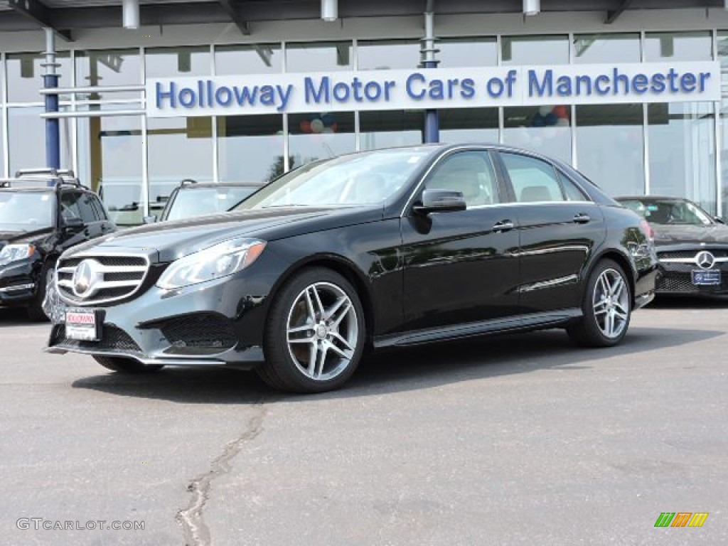 2016 E 350 4Matic Sedan - Black / Silk Beige/Espresso Brown photo #1
