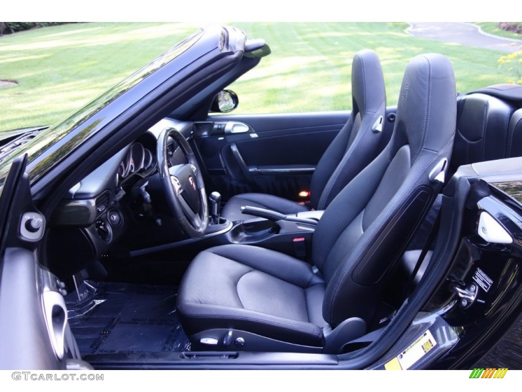 Black Interior 2009 Porsche 911 Carrera S Cabriolet Photo #105526928