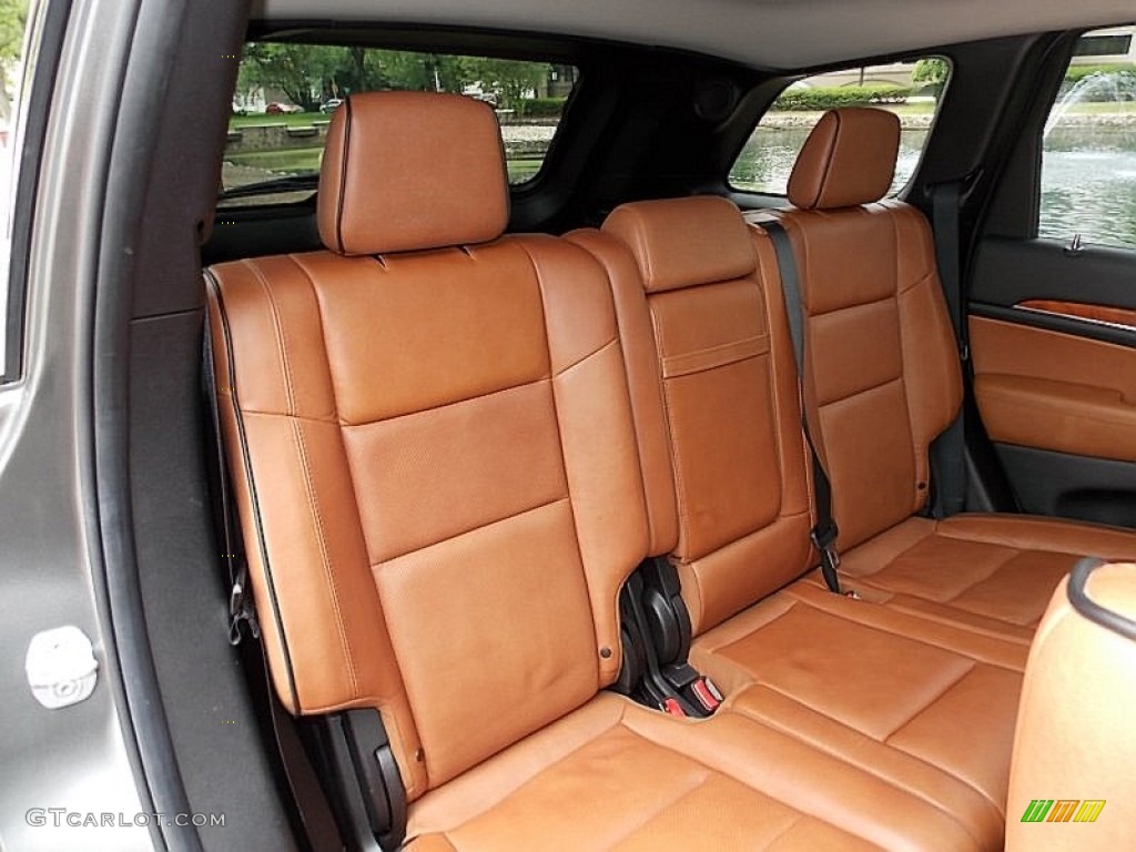 New Saddle/Black Interior 2012 Jeep Grand Cherokee Overland 4x4 Photo #105530779