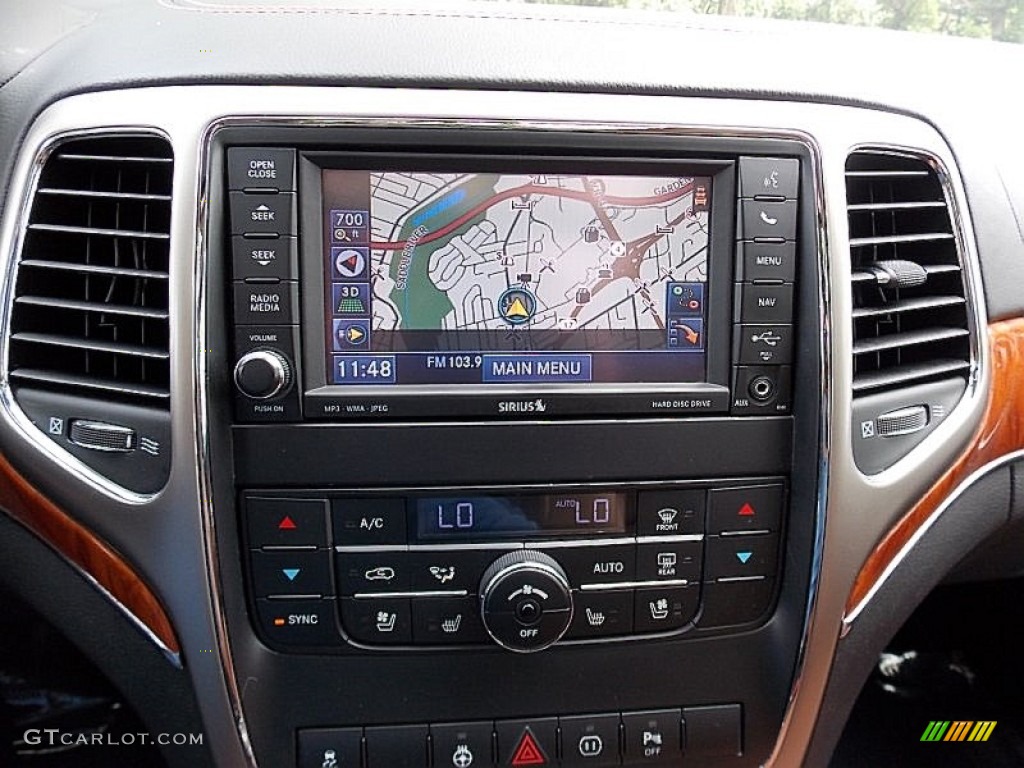2012 Jeep Grand Cherokee Overland 4x4 Controls Photos