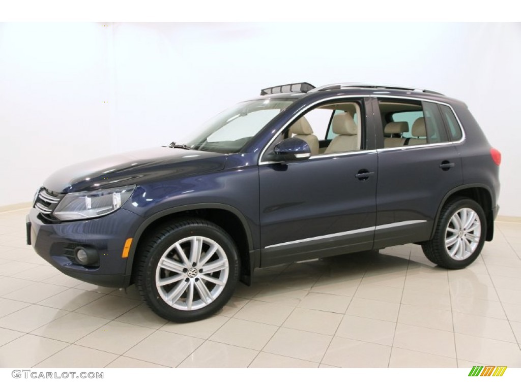 Night Blue Metallic 2012 Volkswagen Tiguan SE 4Motion Exterior Photo #105534221