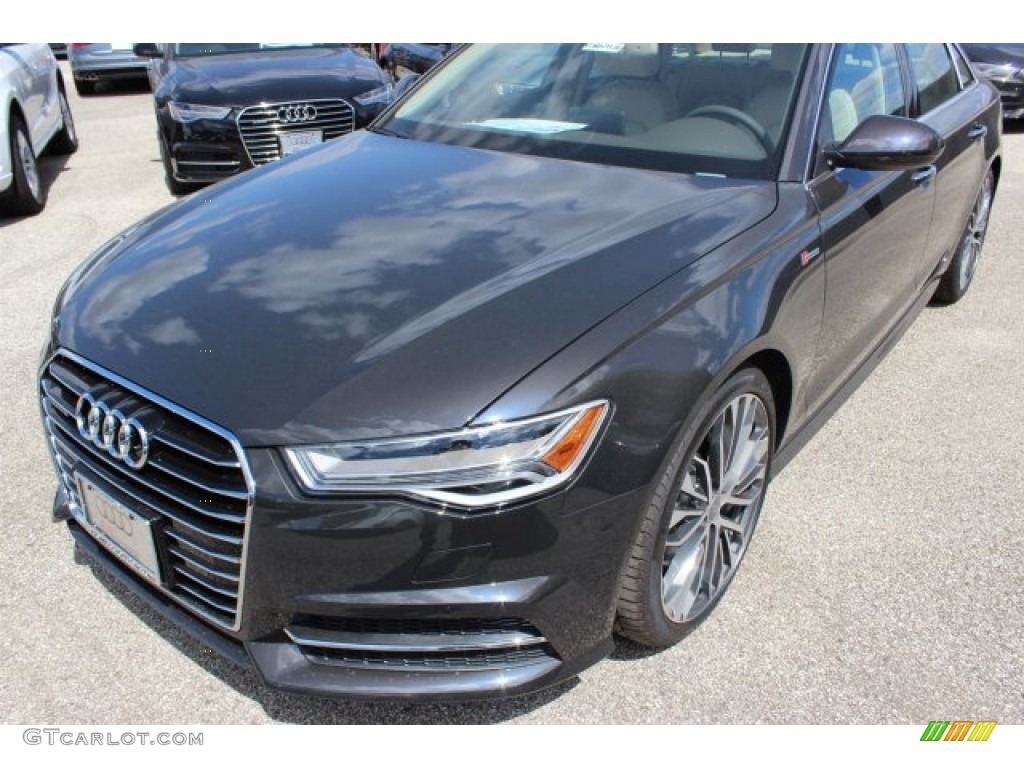 2016 A6 3.0 TFSI Premium Plus quattro - Oolong Grey Metallic / Atlas Beige photo #3