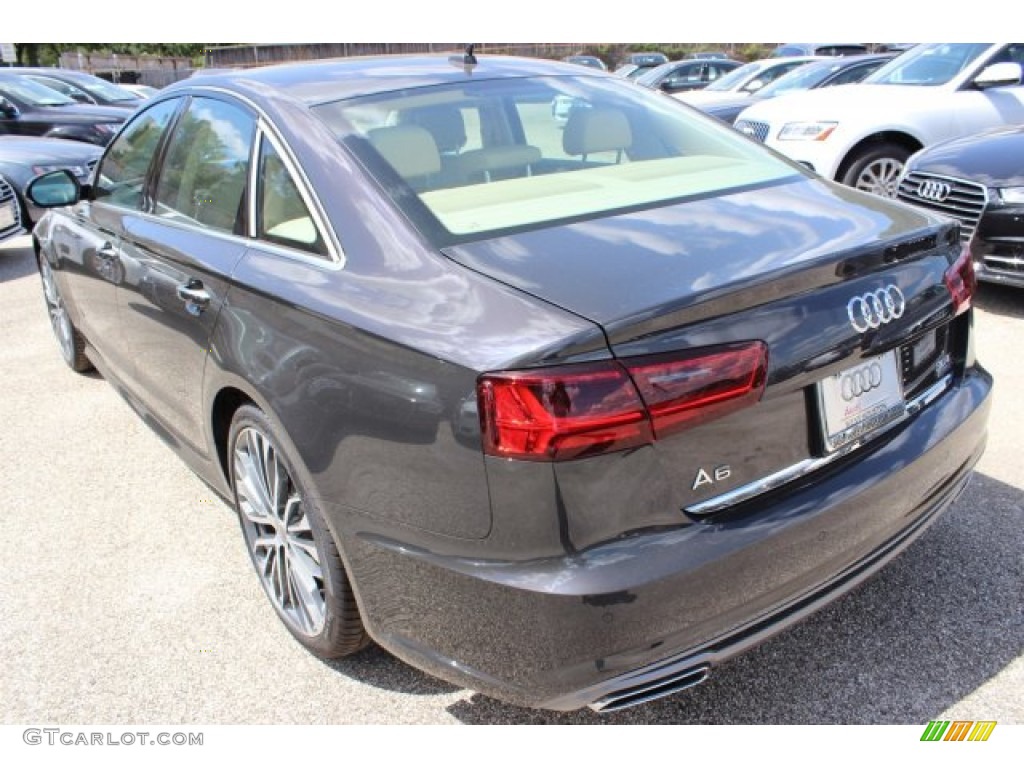 2016 A6 3.0 TFSI Premium Plus quattro - Oolong Grey Metallic / Atlas Beige photo #6