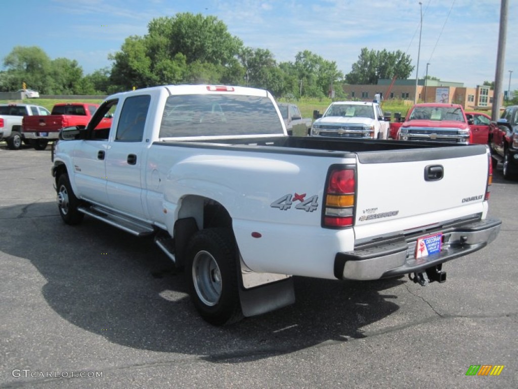 2005 Silverado 3500 LS Crew Cab 4x4 Dually - Summit White / Dark Charcoal photo #20