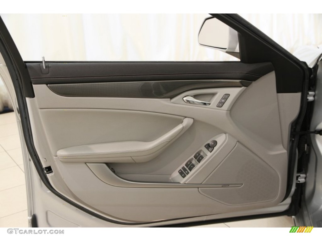 2009 Cadillac CTS 4 AWD Sedan Light Titanium/Ebony Door Panel Photo #105539073