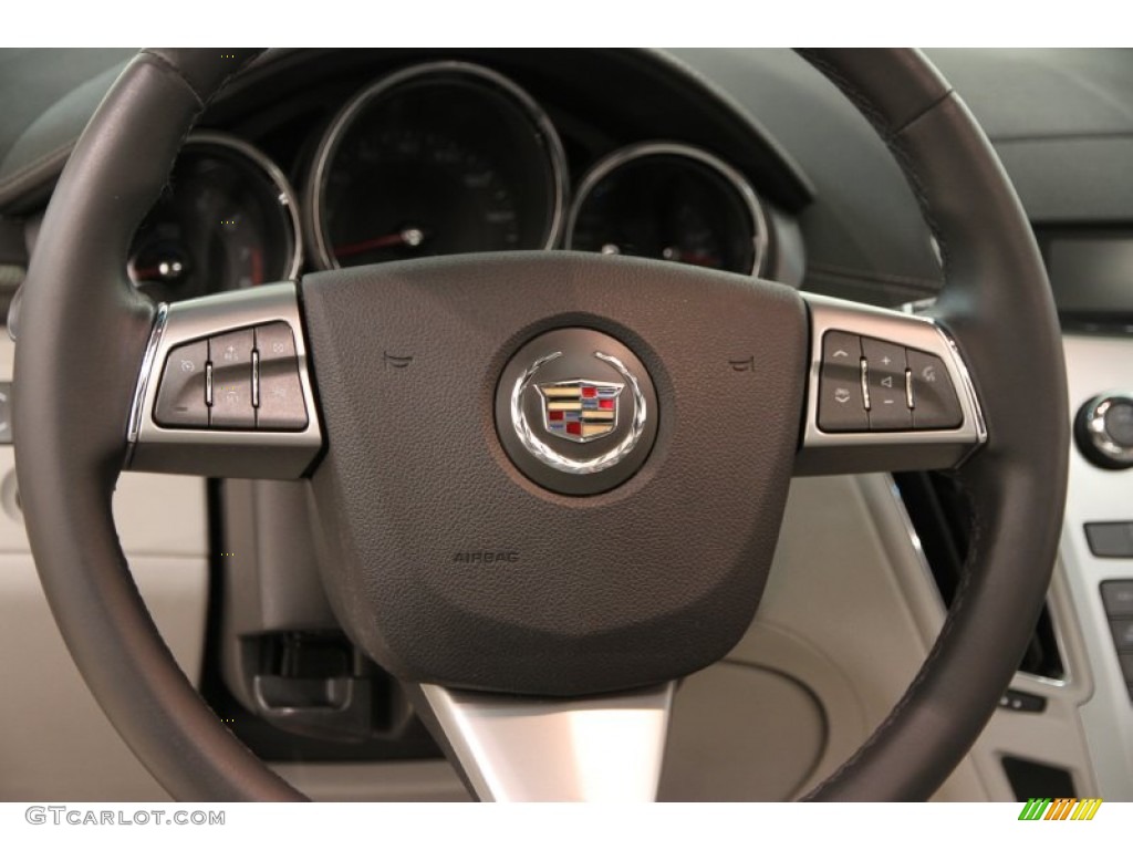 2009 Cadillac CTS 4 AWD Sedan Light Titanium/Ebony Steering Wheel Photo #105539118