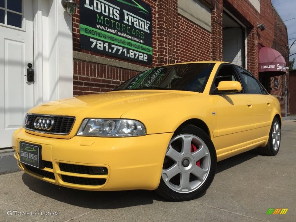 2001 S4 2.7T quattro Sedan - Imola Yellow / Onyx photo #4