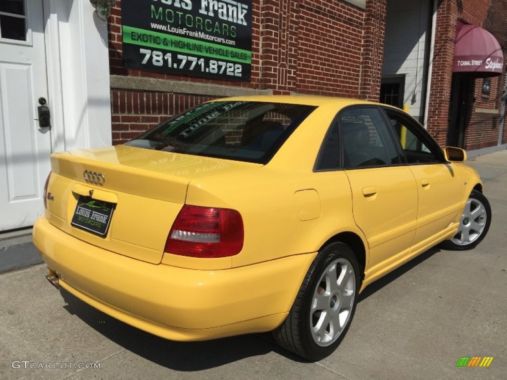 2001 S4 2.7T quattro Sedan - Imola Yellow / Onyx photo #5
