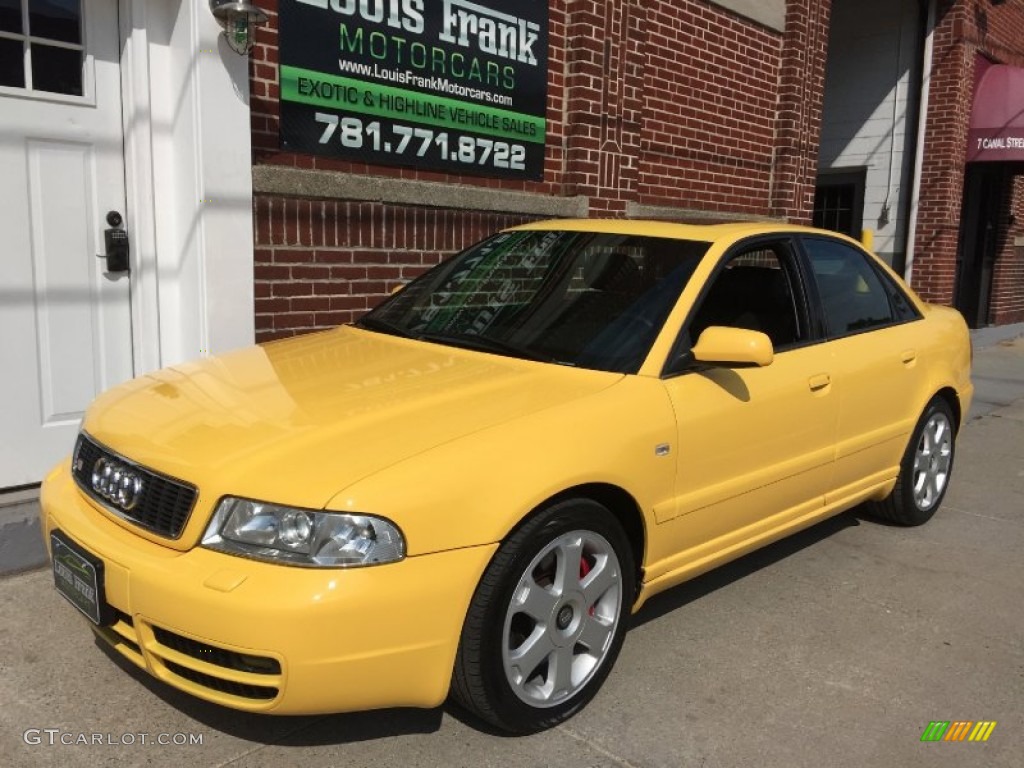 2001 S4 2.7T quattro Sedan - Imola Yellow / Onyx photo #9