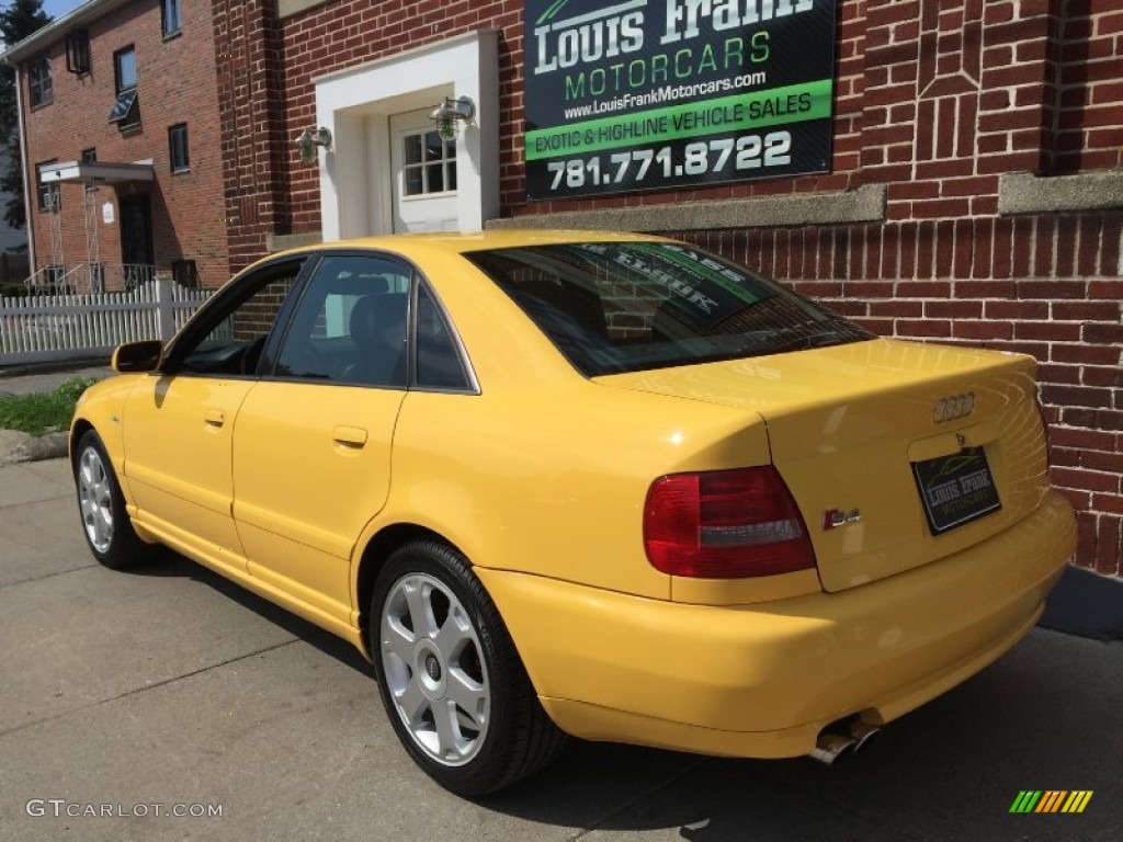 2001 S4 2.7T quattro Sedan - Imola Yellow / Onyx photo #11