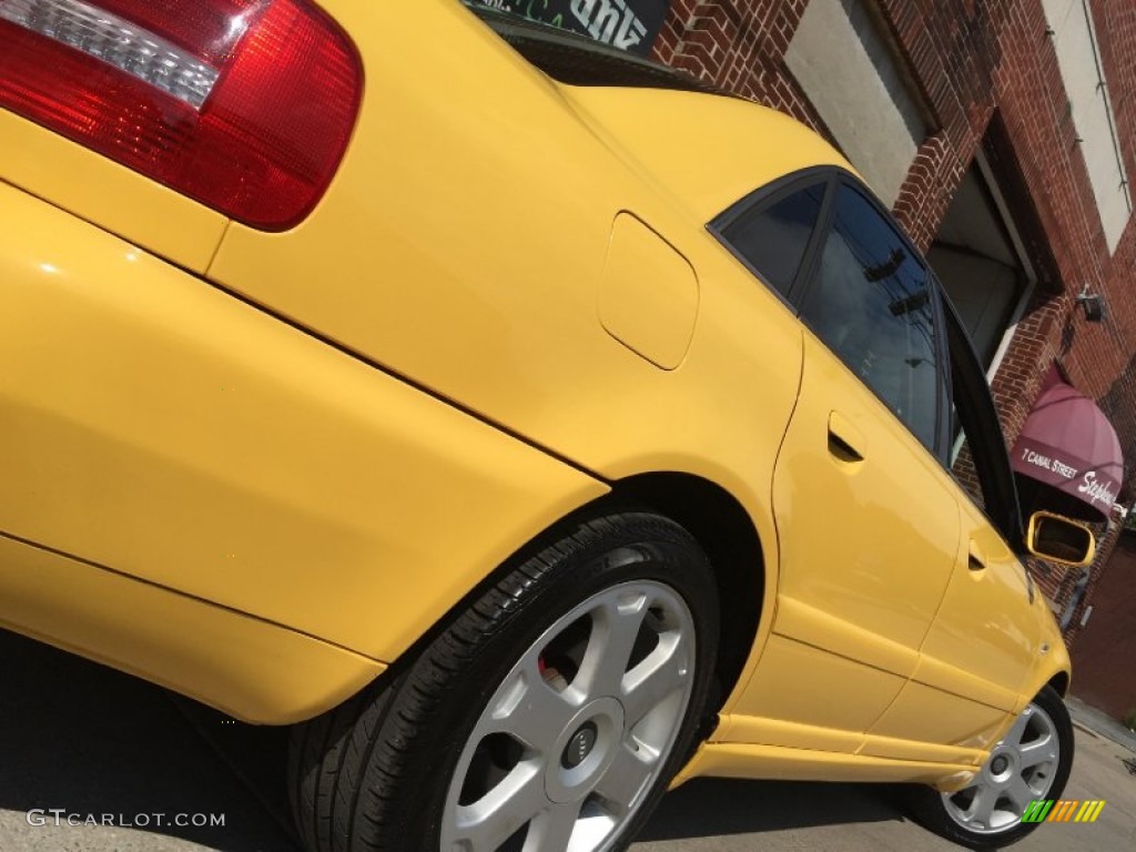 2001 S4 2.7T quattro Sedan - Imola Yellow / Onyx photo #14