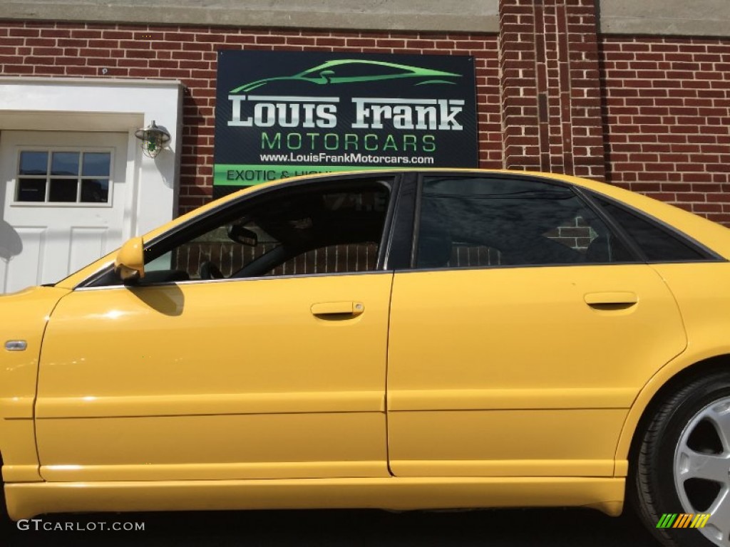 2001 S4 2.7T quattro Sedan - Imola Yellow / Onyx photo #36