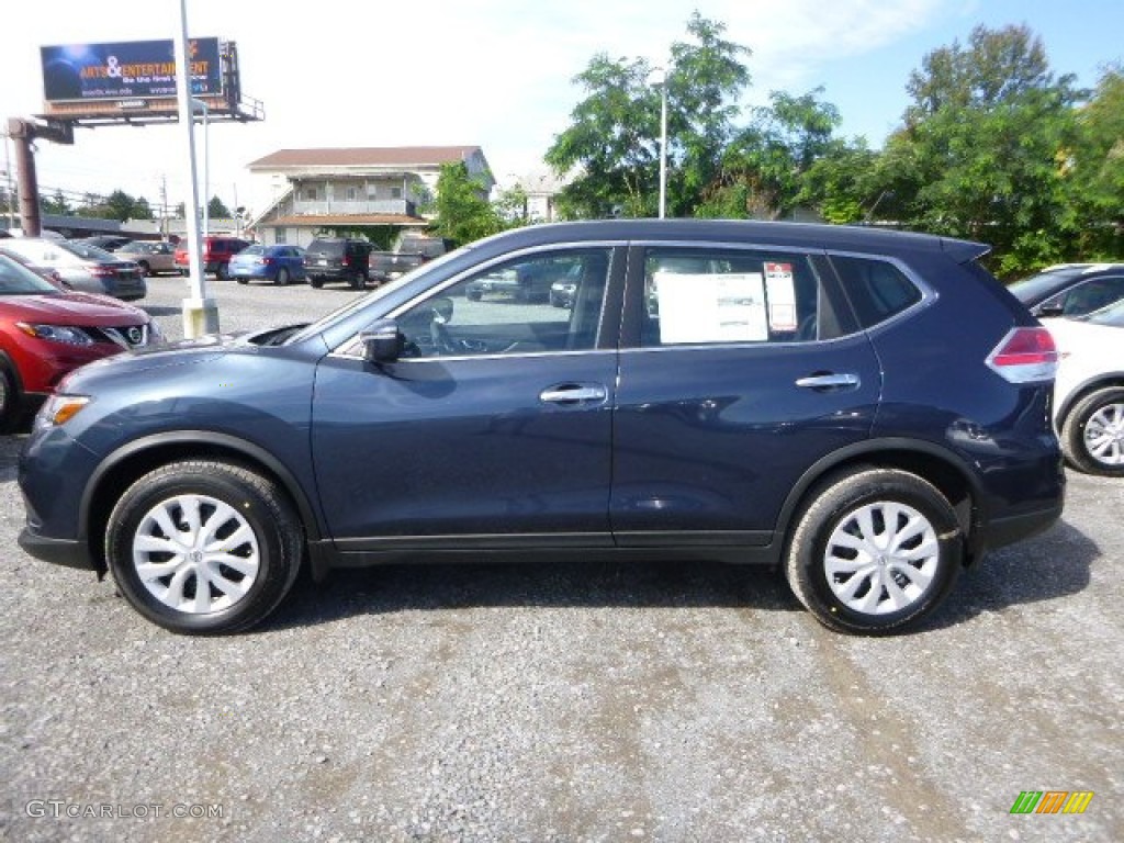 2015 Rogue S AWD - Arctic Blue Metallic / Charcoal photo #7