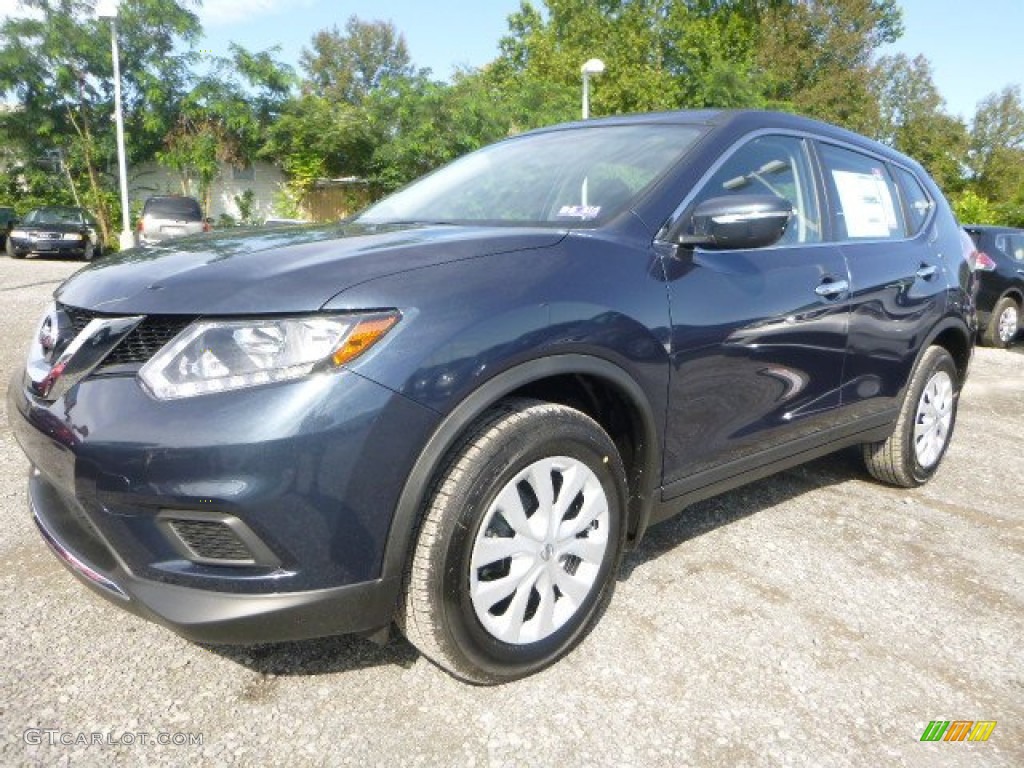 2015 Rogue S AWD - Arctic Blue Metallic / Charcoal photo #8