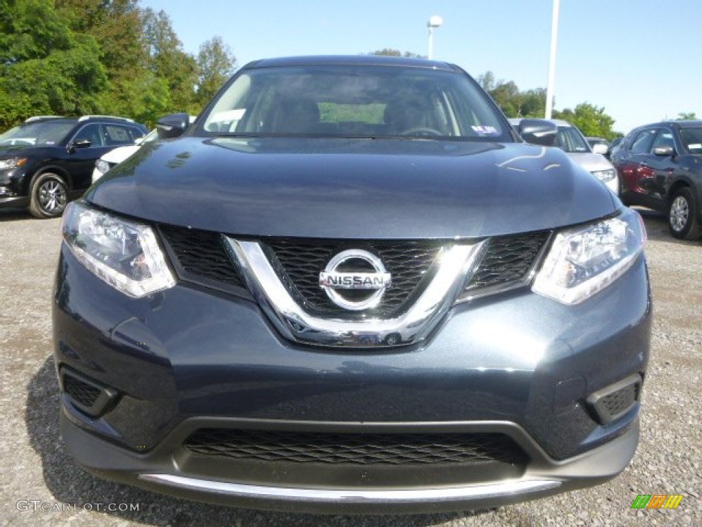 2015 Rogue S AWD - Arctic Blue Metallic / Charcoal photo #9