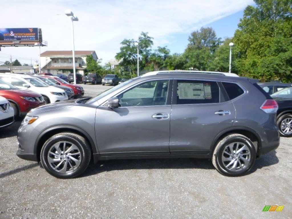 2015 Rogue SL AWD - Gun Metallic / Charcoal photo #7