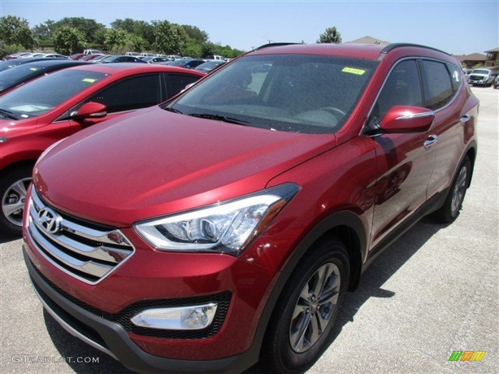 2016 Santa Fe Sport AWD - Serrano Red / Beige photo #2