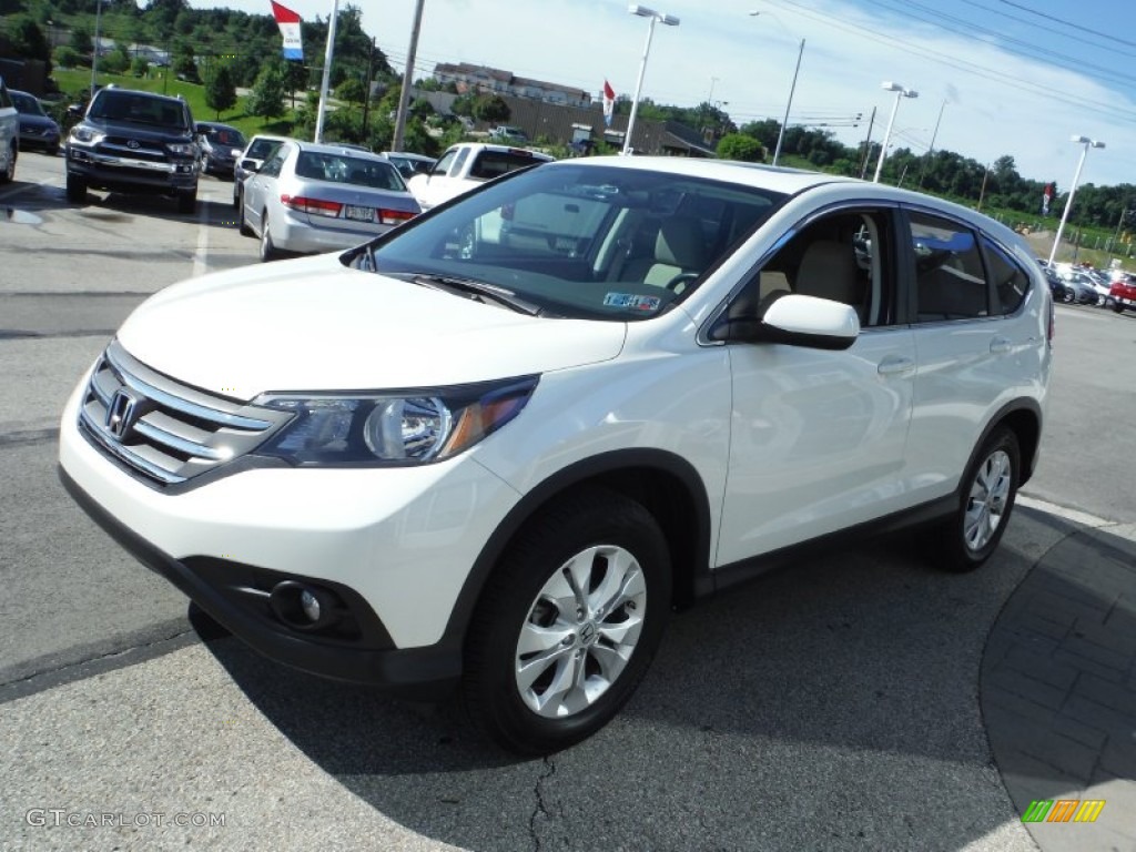2012 CR-V EX 4WD - White Diamond Pearl / Gray photo #5