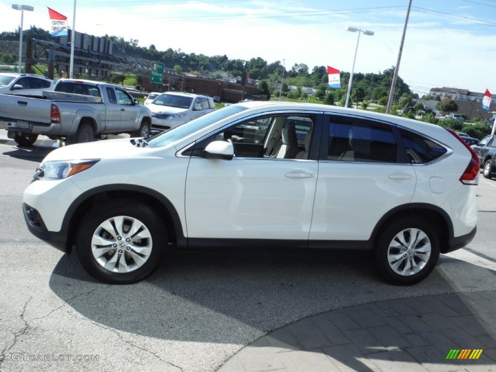 2012 CR-V EX 4WD - White Diamond Pearl / Gray photo #6